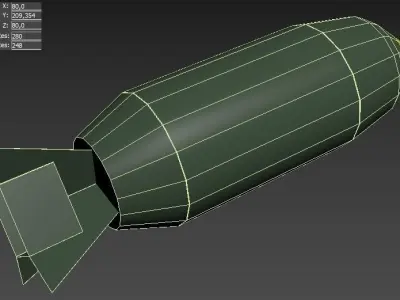 Avia Bomb Low-poly 3D model