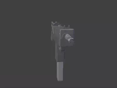 Mac 10 low poly Free low-poly 3D model
