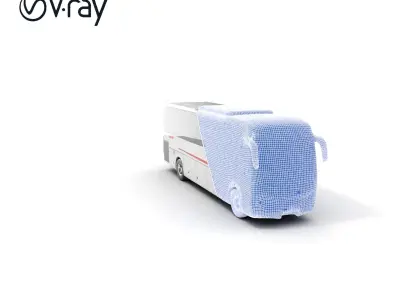 Modern Coach Bus Model Pack for Unity and Unreal Low-poly 3D model