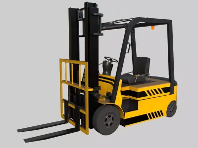 Industrial Forklift Low-poly 3D model buy
