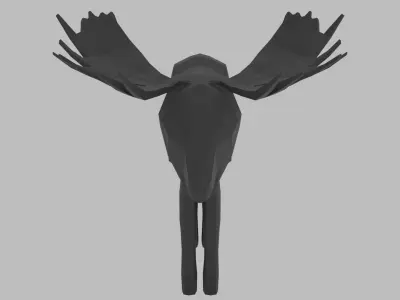Low Poly Moose 3D model