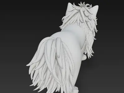 Handsome Dog Realistic 3D Model Basic - Low Poly Realistic Low-poly 3D model