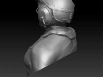 TANKER PLATOON SGT BUST 3D print model
