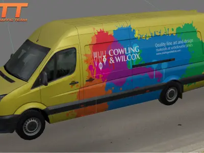 Volkswagen Crafter Cowling Wilcox Low-poly 3D model