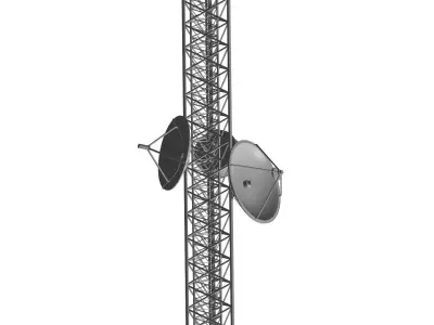 military antenna 3D model