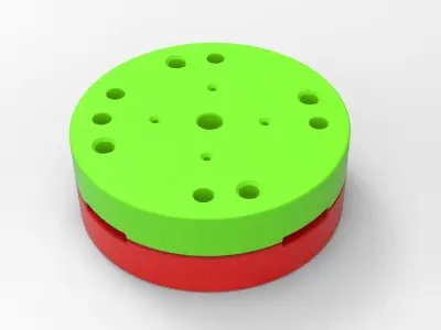 Mold for diecast military truck tire 9 Scale 1 to 25 3D print model