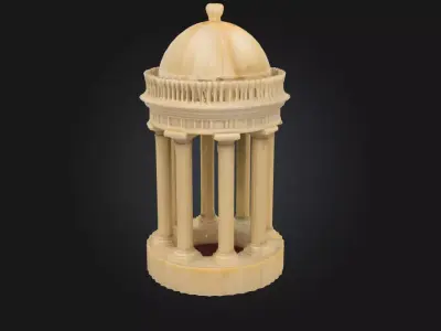 Ivory Pavilion Model  Grace in Architectural Form 3D model