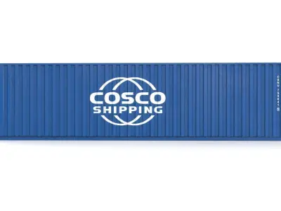 40 feet High Cube COSCO shipping container 3D model