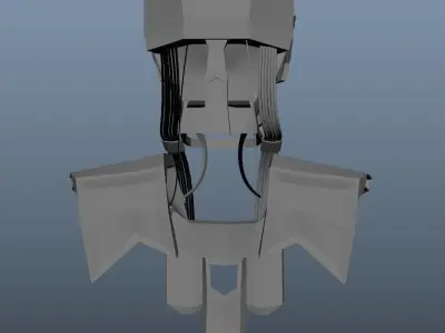 Robot for games Low-poly 3D model