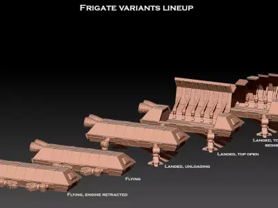 Dune 2 Frigate 3D print model