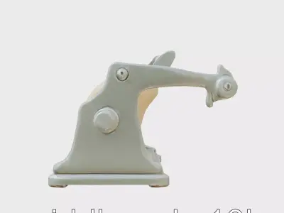 Adjustable Thickness Dough Rolling Machine 3D Model Low-poly 3D model