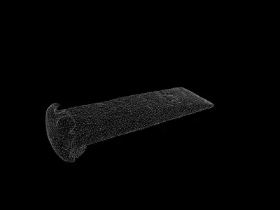 Anydrafts Flat chisel 01 Low-poly 3D model