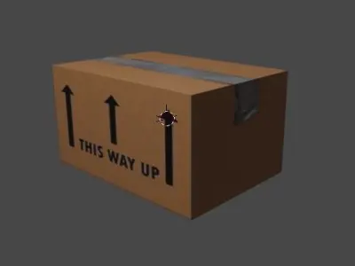 Packing Box 3D Model Cardboard carton Free 3D model