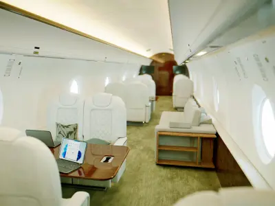 Jet Interior Low-poly 3D model