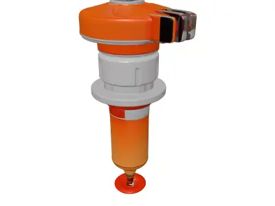 Futuristic Stimpack Injector 3D Model 3D model purchase