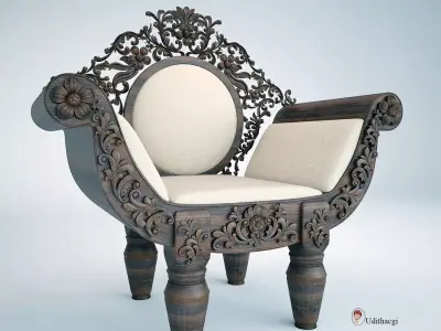 Antique Chair 3D model
