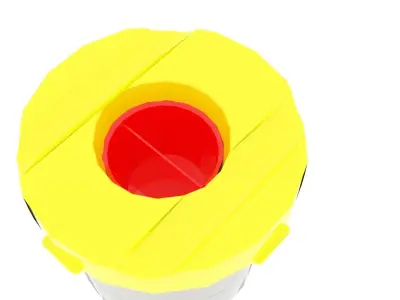 Writing Brush Cup 3D model