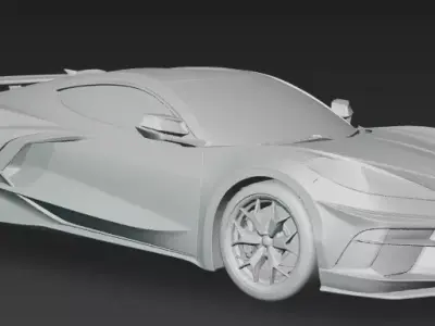 Super deportive car 3D model