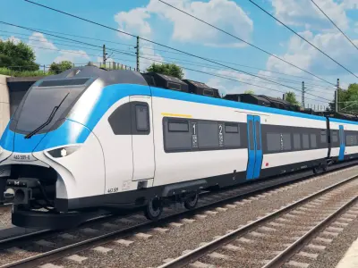 German Regional Train - Mireo Plain Livery Low-poly 3D model