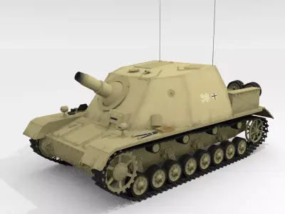  SturmPanzer IV Brummbr early version 3D model