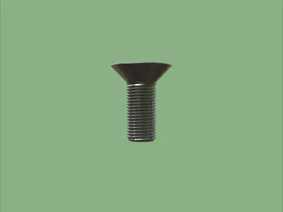 Steel Stained M5 Bolt Allen Counter Sink PBR 4K 3D model