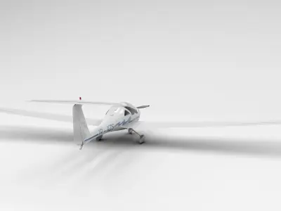HK36 TC115 Diamond Airplane 3D model