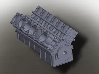 Engine Assembly Free 3D model
