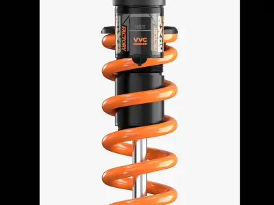 FOX DHX2 coil shock Low-poly 3D model