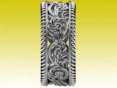Ring Wedding Filigree 3D print model
