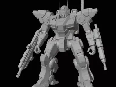 War Mech - Sci-Fi Battle Robot 3D model