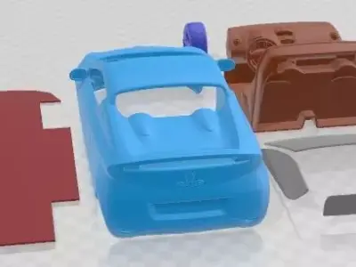 Renault Wind 2011 Printable Car  3D print model