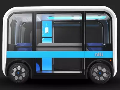 Autonomous Olli Bus Self Driving  3D model