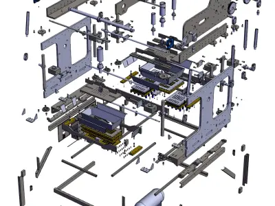 Jelly food filling machine 3D model