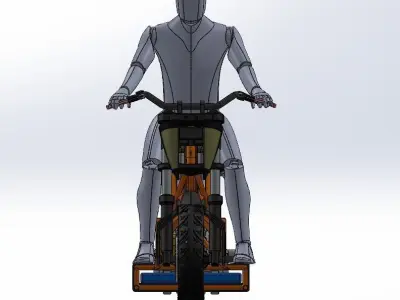 Electric Scooter Bike 3D model