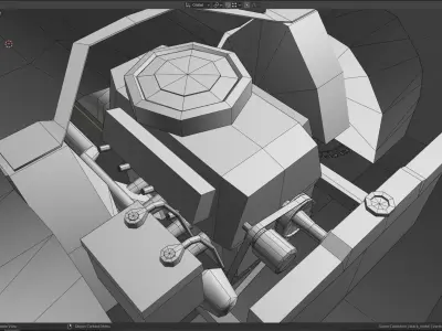 Chasis for classic car modeling  Low-poly 3D model