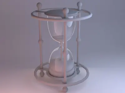 Antique HourGlass 3D model