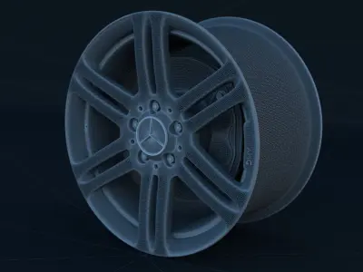 Mercedes Benz Rim and Brake 3D model