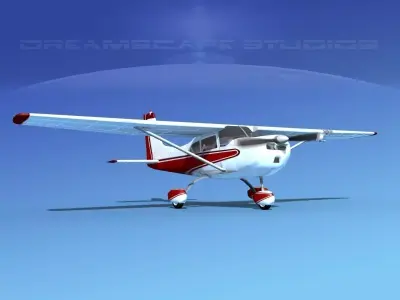 Cessna 175 Skylark V09 3D model