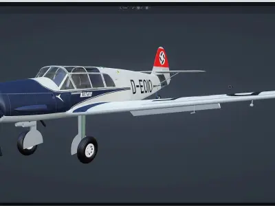 Messerschmitt Bf 108 Free 3D model