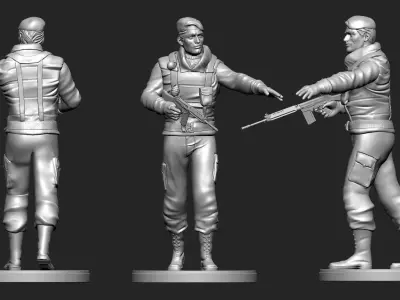 soldier comando  3D print model