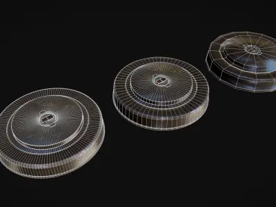 US WW2 M6 Anti-Tank Mine 3D model