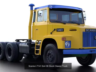 Scania LT141 1970s Classic Truck 3D Model Pack
