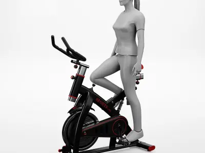 Spinning Bike 3D model purchase