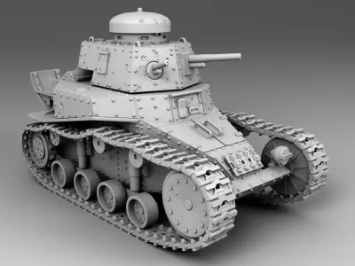 USSR tank T-18 3D print model