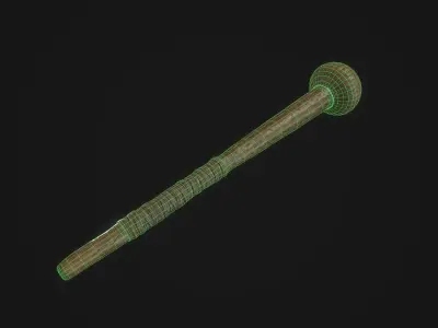 Kerrie Zulu Mace Low-poly 3D model