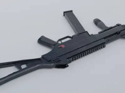UMP-45 SMG Model Low-poly 3D model