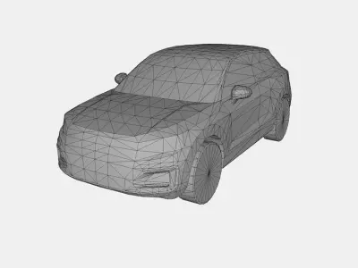 Compact SUV 6 car colection 3D Model Pack