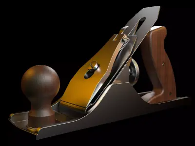 jointer plane Low-poly 3D model