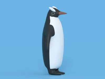 Cartoon Penguin 3D model buy