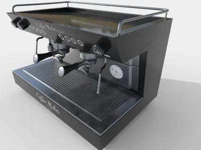 Coffee Machine Low-poly 3D model buy